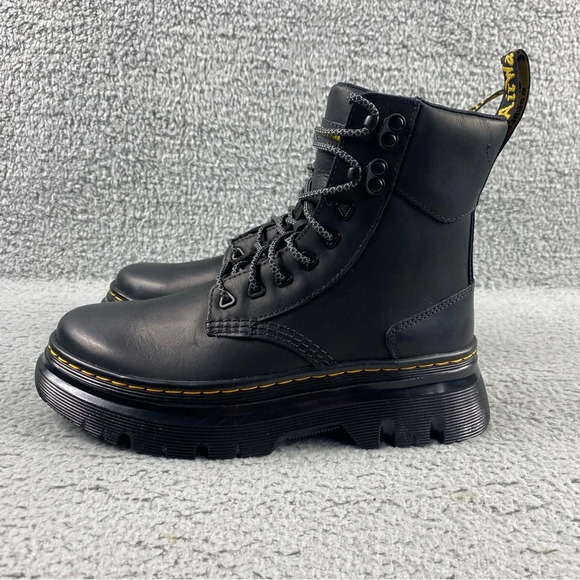NEW DR. MARTENS Tarik Wyoming Boots Black Unisex Lace-Up Ankle Womens 7 Mens 6 - Picture 4 of 15